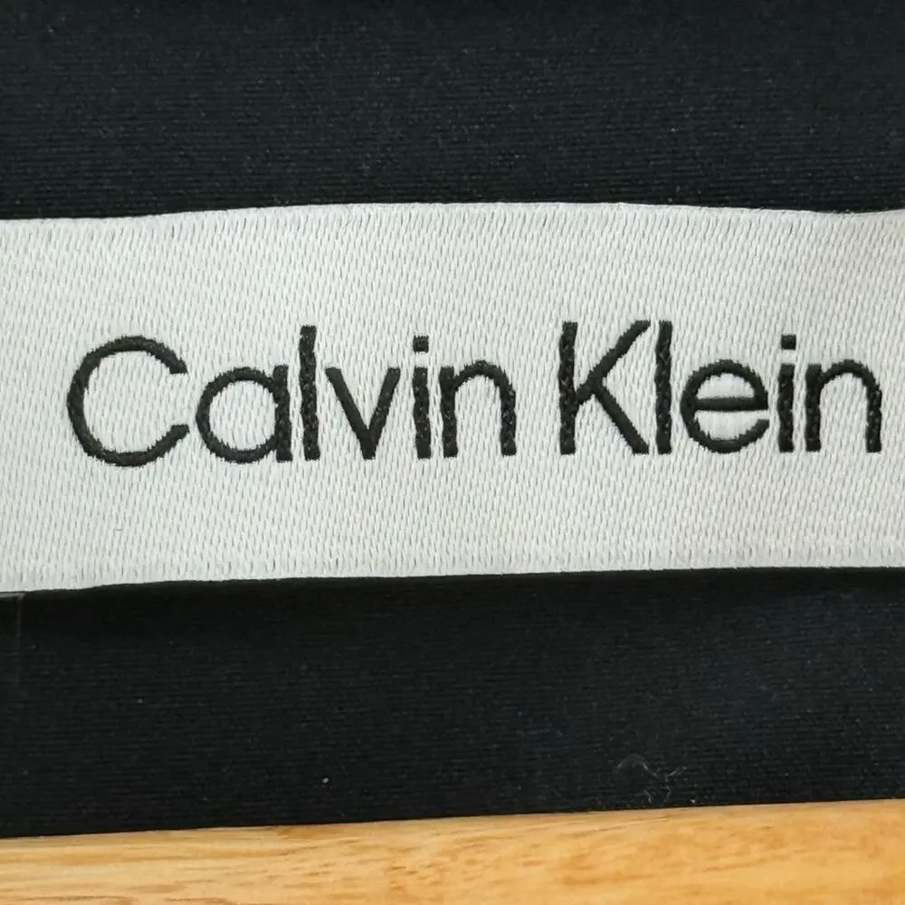 NWT Calvin Klein Performance Wear Polyester Long Sleeve Hidden Snap Down Shirt - Picture 9 of 12